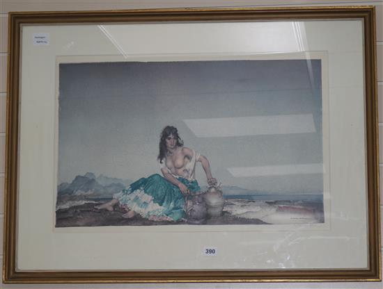 William Russell Flint 40 x 64cm